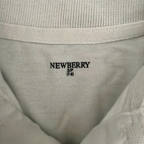 📣3 for $12📣 Newberry - Boys White Polo Shirt - Picture 3 of 4
